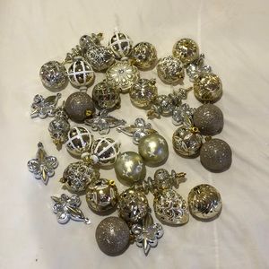 Assorted gold ornaments